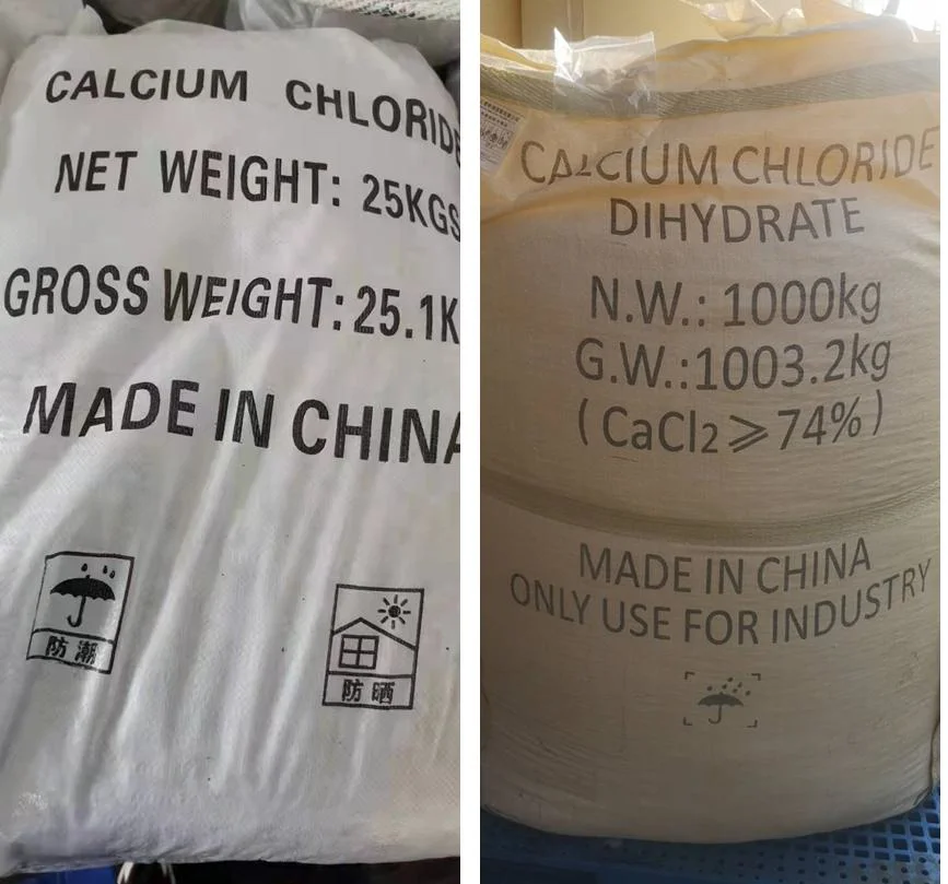 China Factory Cacl2 74% China Supplier Refrigerant and Antifreeze Agent Calcium Chloride Dihydrate